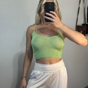 Ego green glitter knit